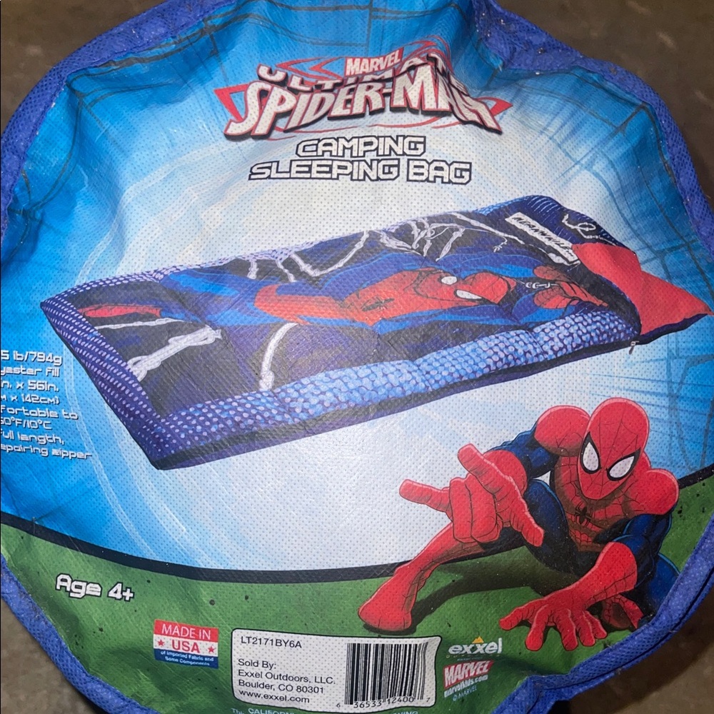 Marvel Spider-Man Blue and Red Sleeping Bag